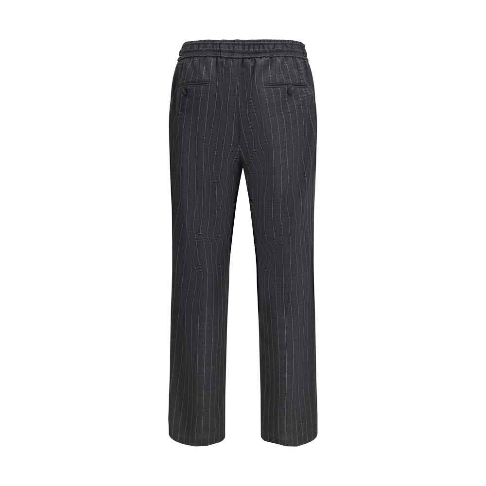 Dolce & Gabbana Gray Wool Oves Aries Casual Pants
