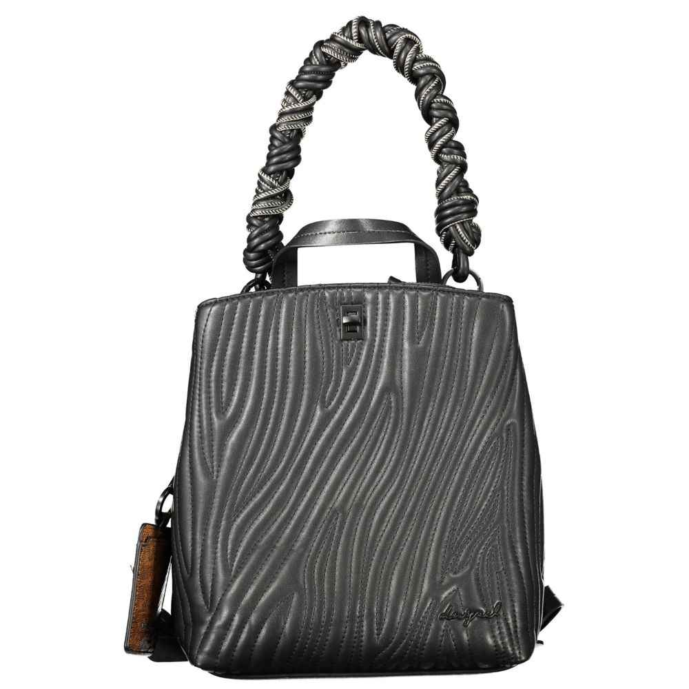 Desigual Black Polyurethane Women Mini Backpack