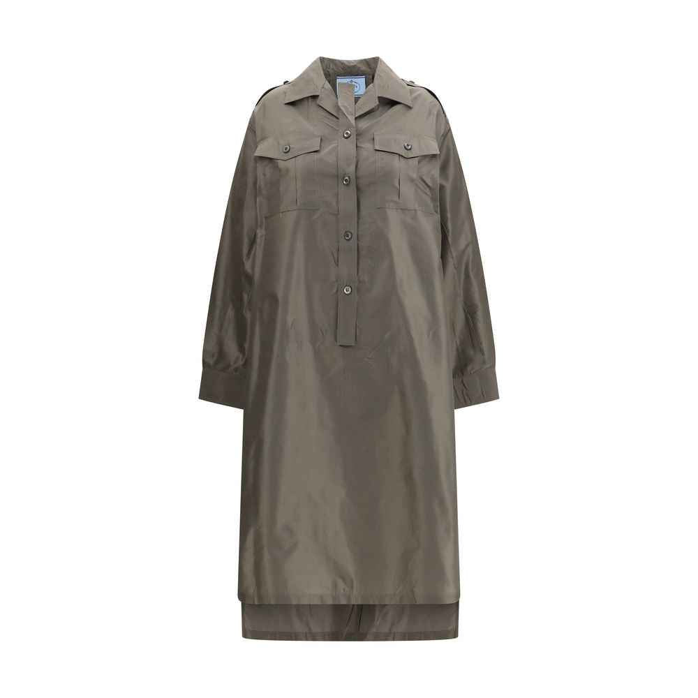 Prada Bicolor Silk Casual Dress