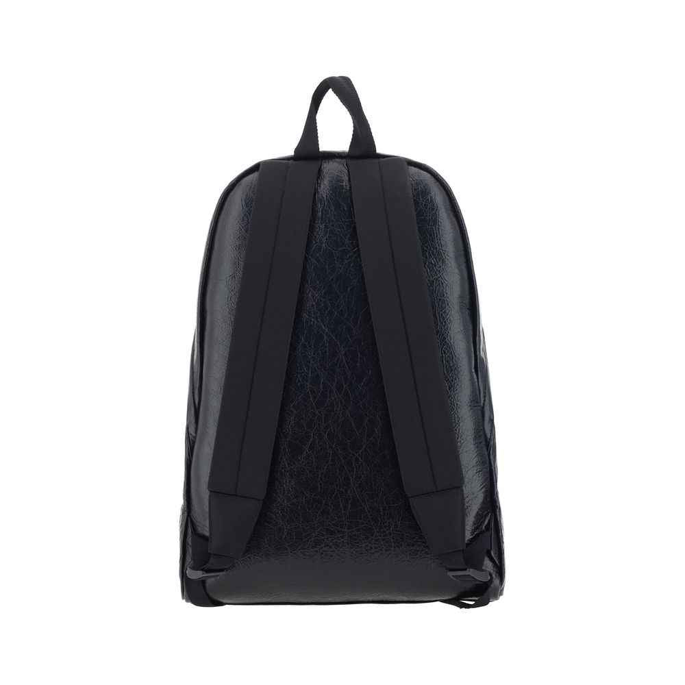 Balenciaga Black Lamb Ovis Aries Aries Backpack