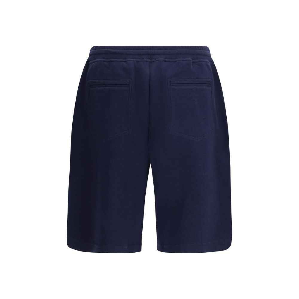 Brunello Cucinelli Blue Cotton Bermuda Shorts