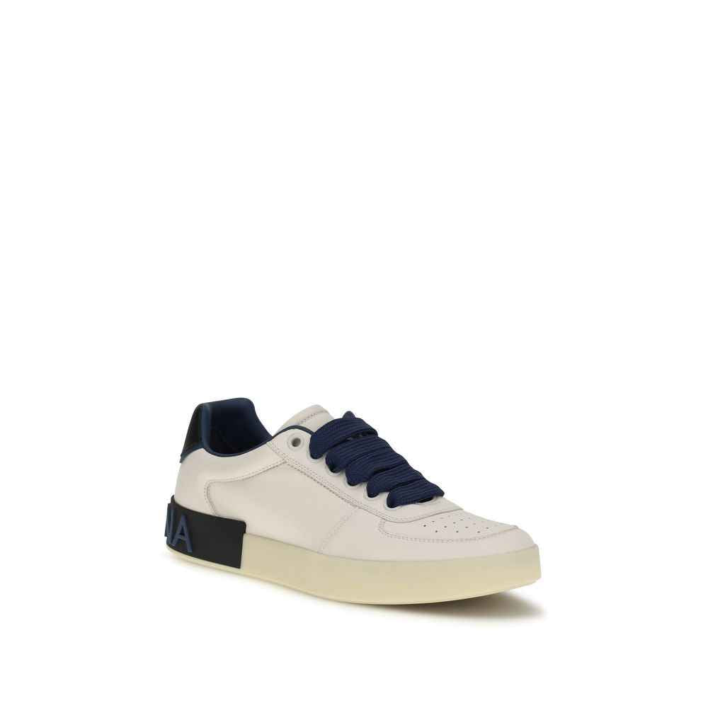 Dolce & Gabbana Multicolor Calf Leather Bos Taurus Low Top Sneakers