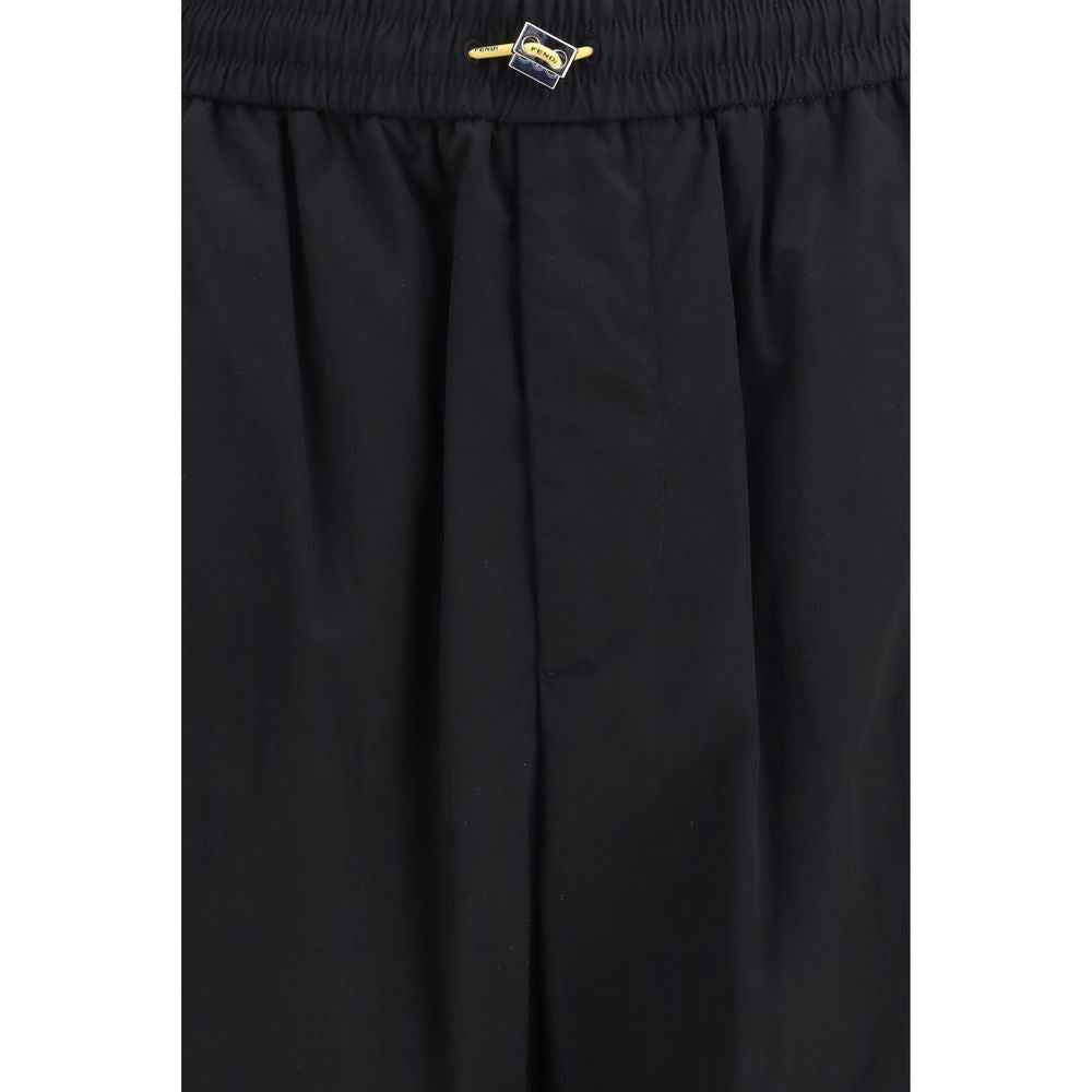 Fendi Black Polyamide Cargo Pants