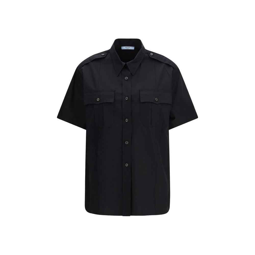 Prada Black Cotton Shortsleeve Shirt
