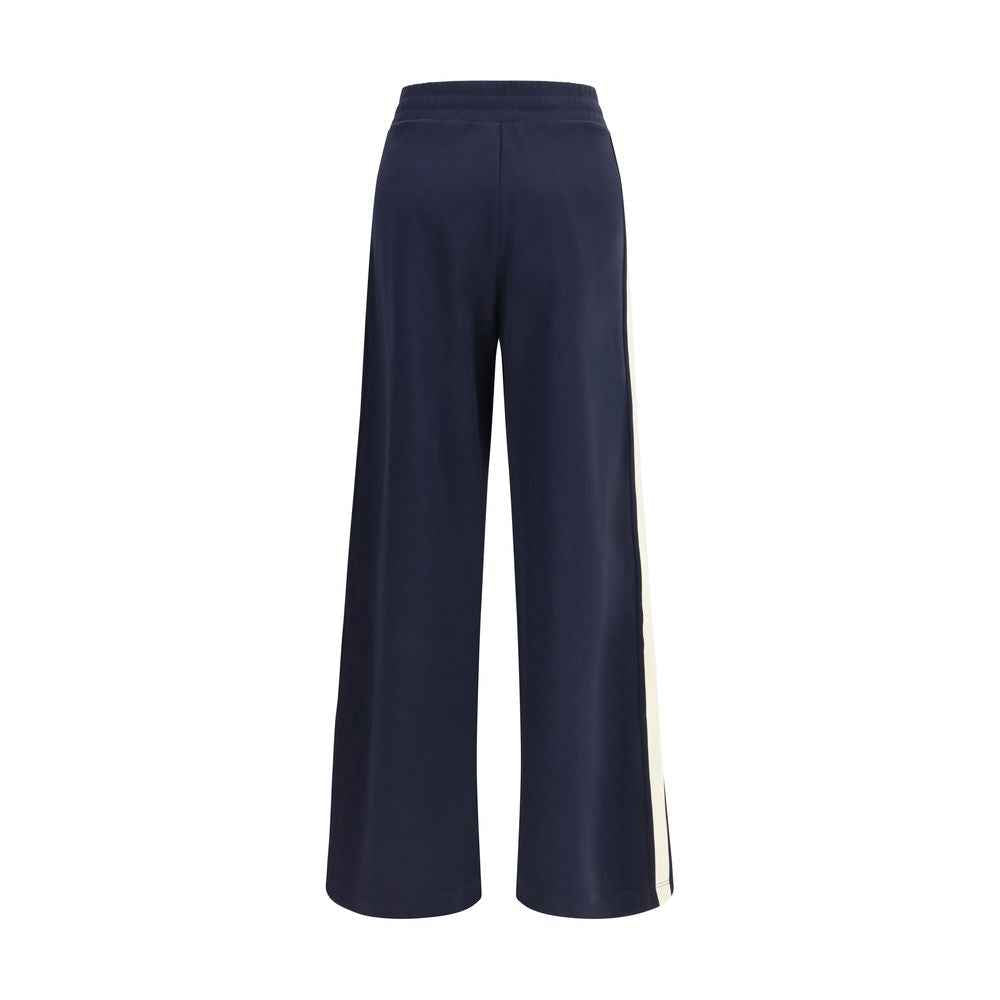 Max Mara Blue Cotton Casual Pants