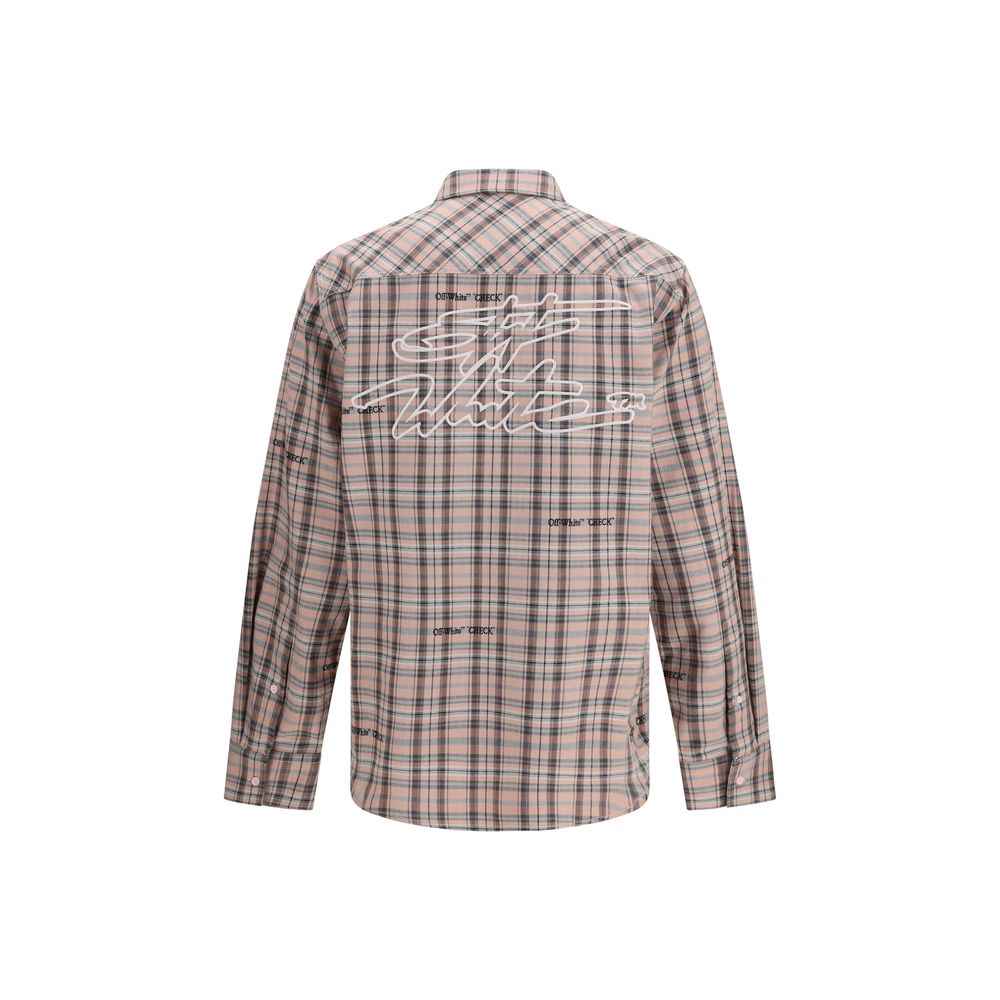 Off-White Multicolor Cotton Pattern Shirt