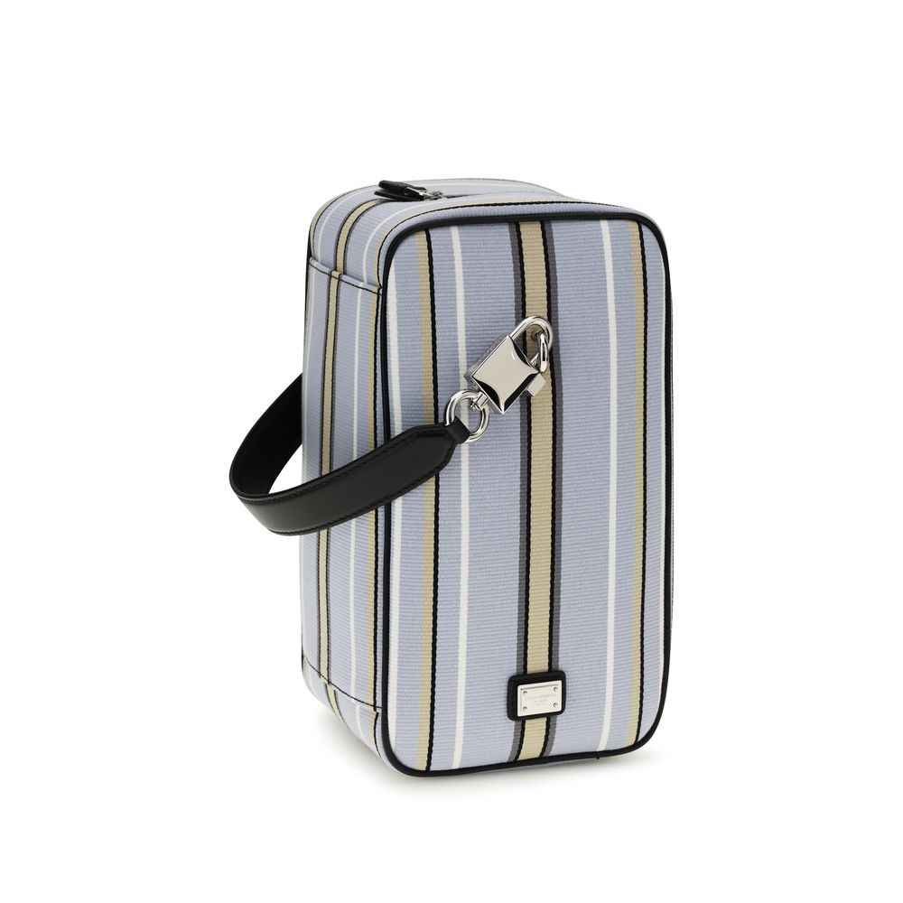 Dolce & Gabbana Blue Cotton Handbag