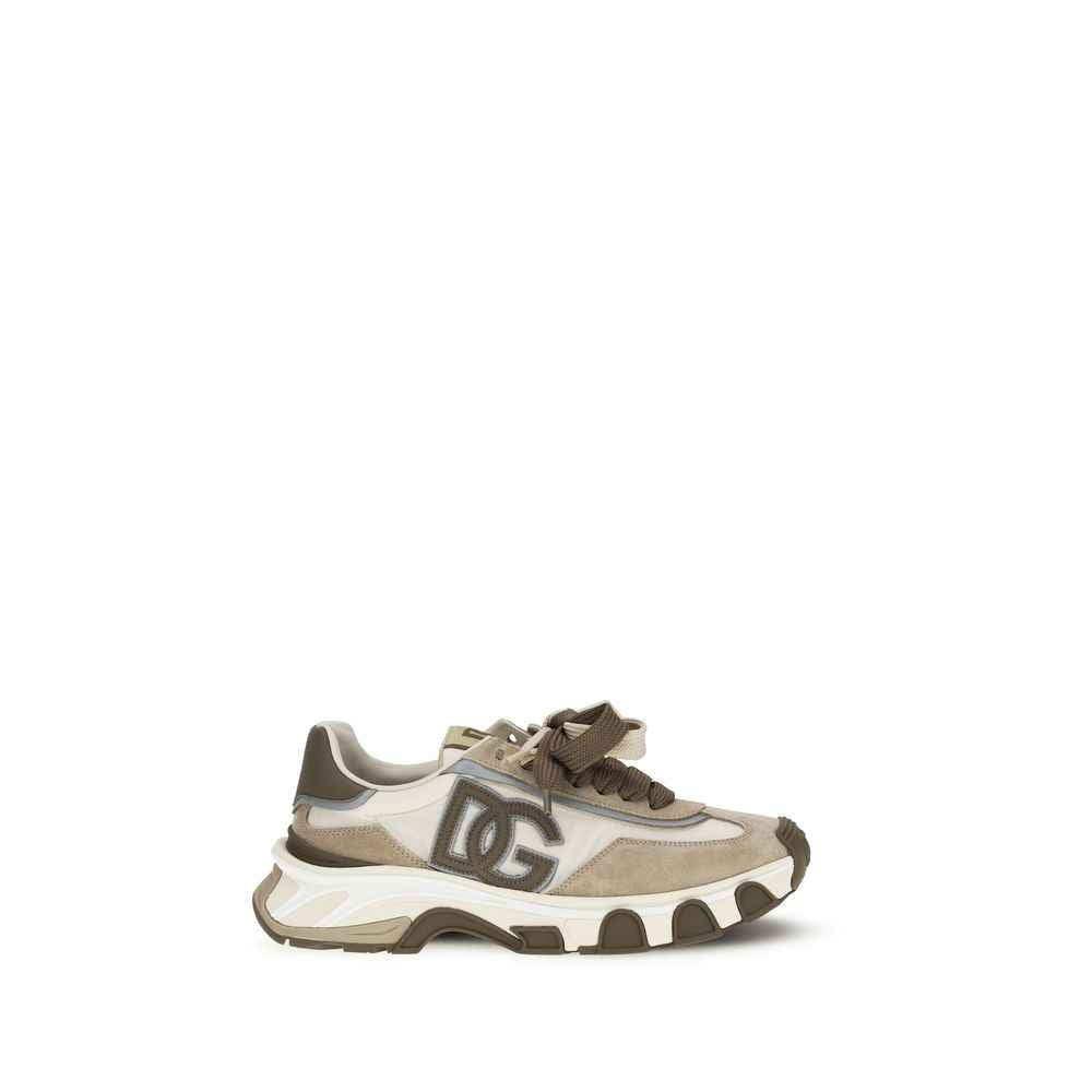 Dolce & Gabbana Multicolor Calf Leather Bos Taurus Athletic Sneakers