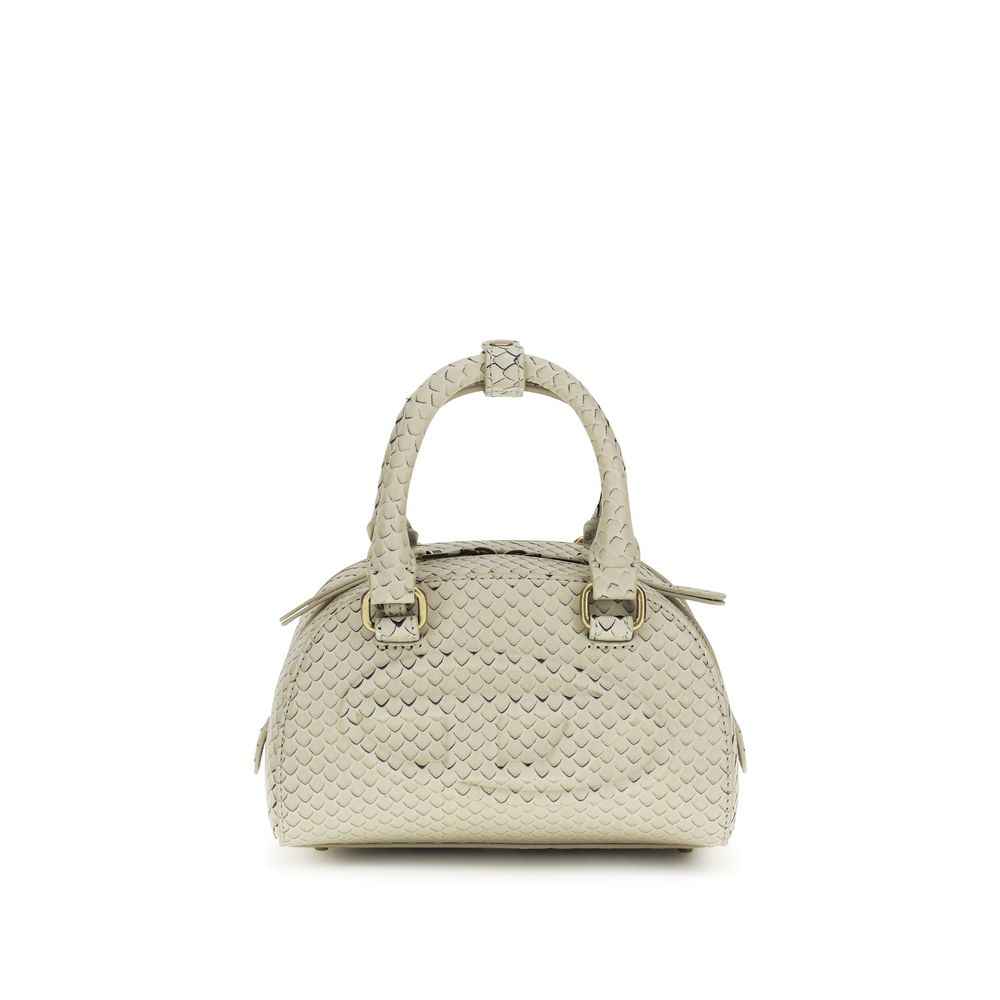 Diesel Beige Calf Leather Bos Taurus Handbag