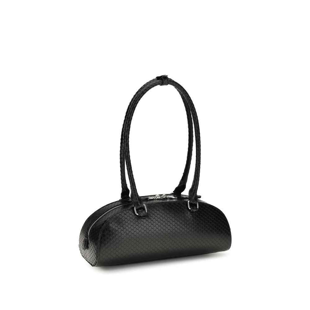 Diesel Black Calf Leather Bos Taurus Shoulder Bag