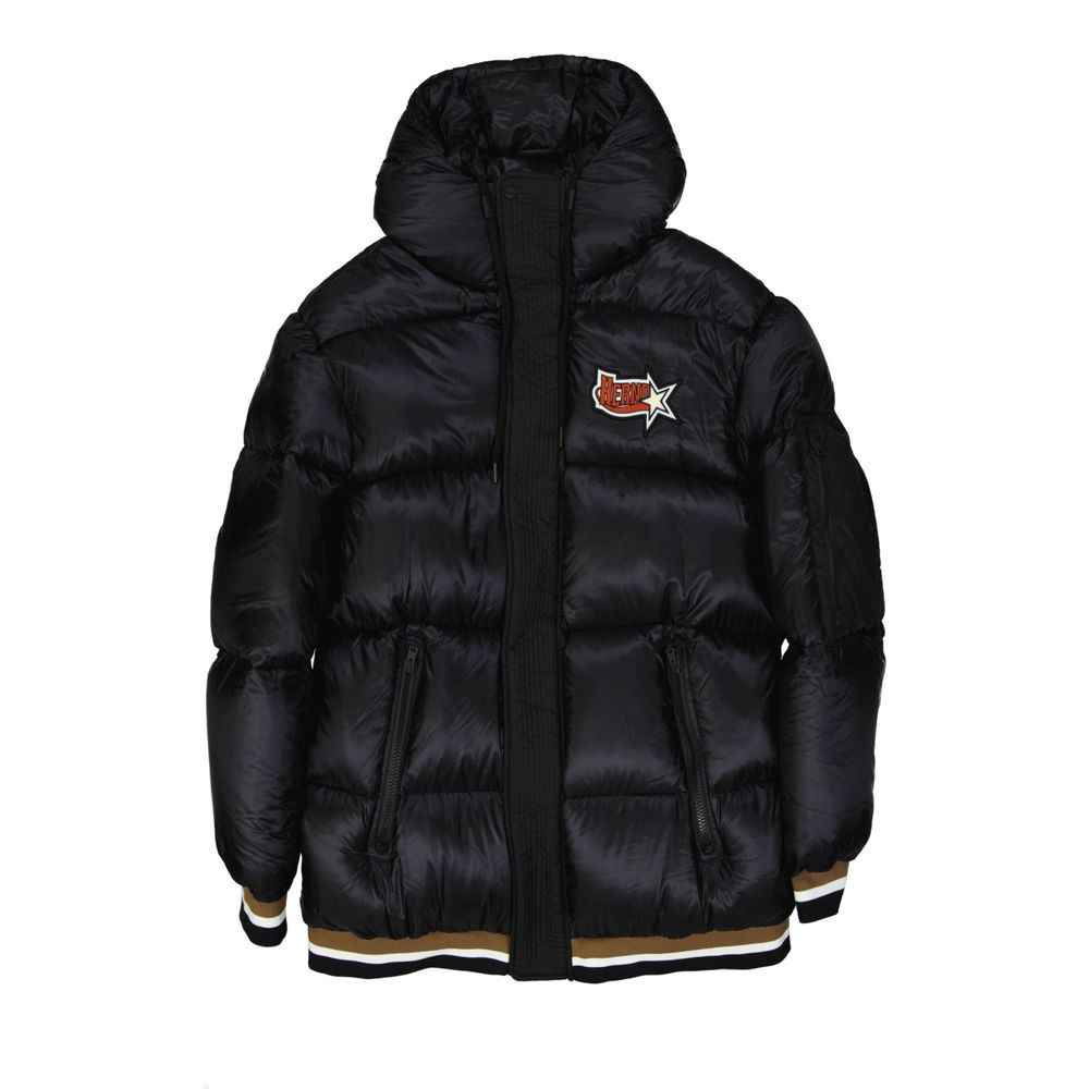 Herno Black Polyamide Bomber