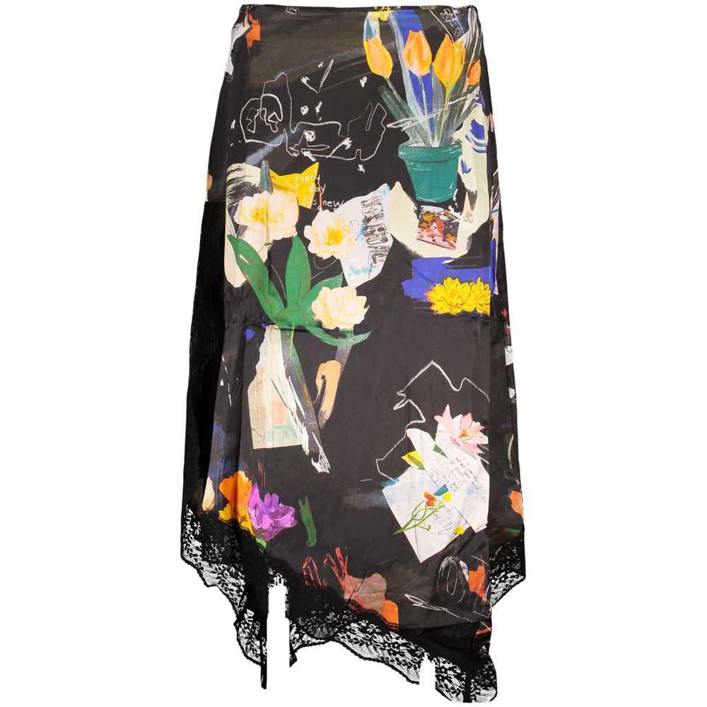 Desigual Nero Poliammide Women Skirt