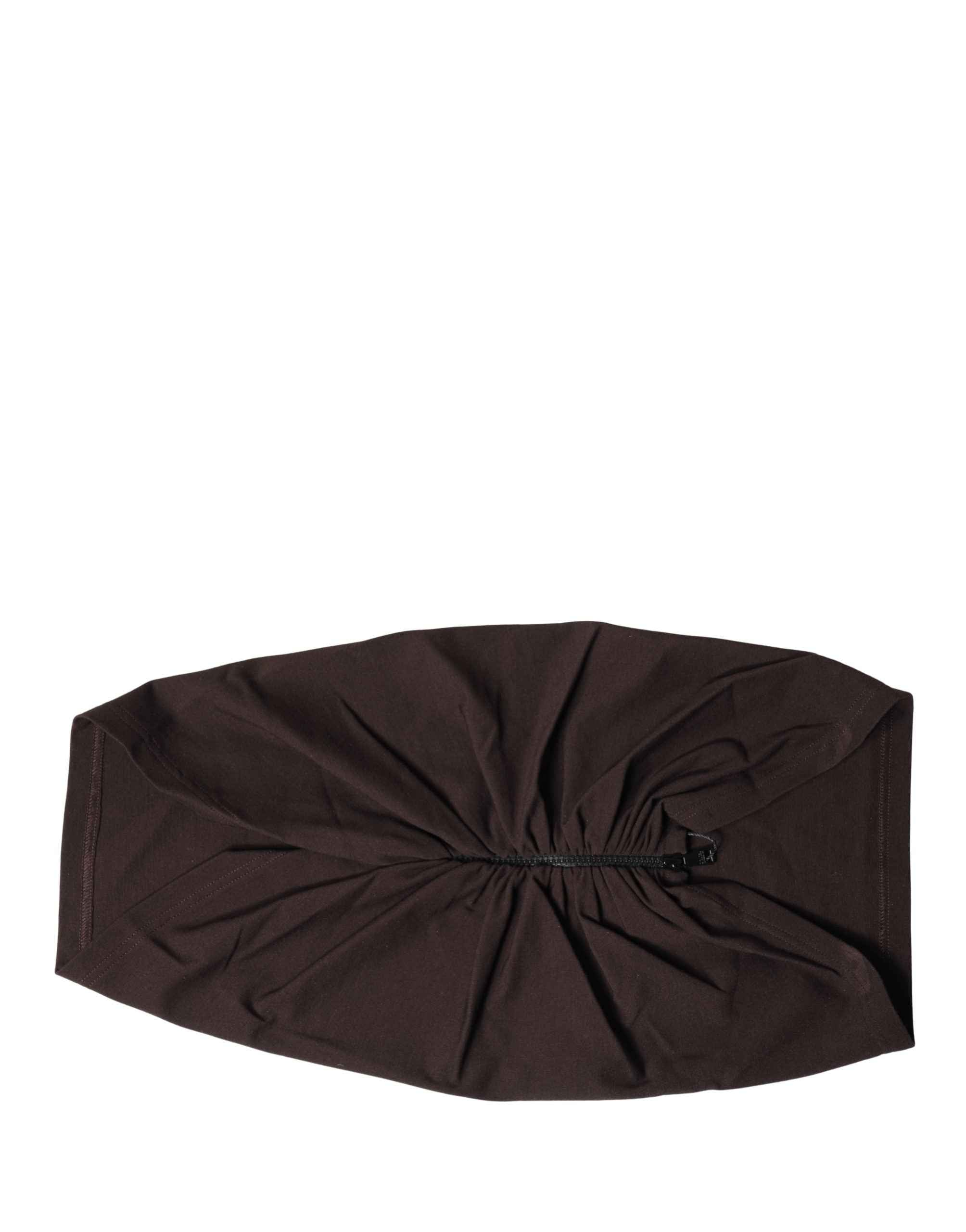 Dolce & Gabbana Brown Viscose Wide Belt Waist Cummerband Men