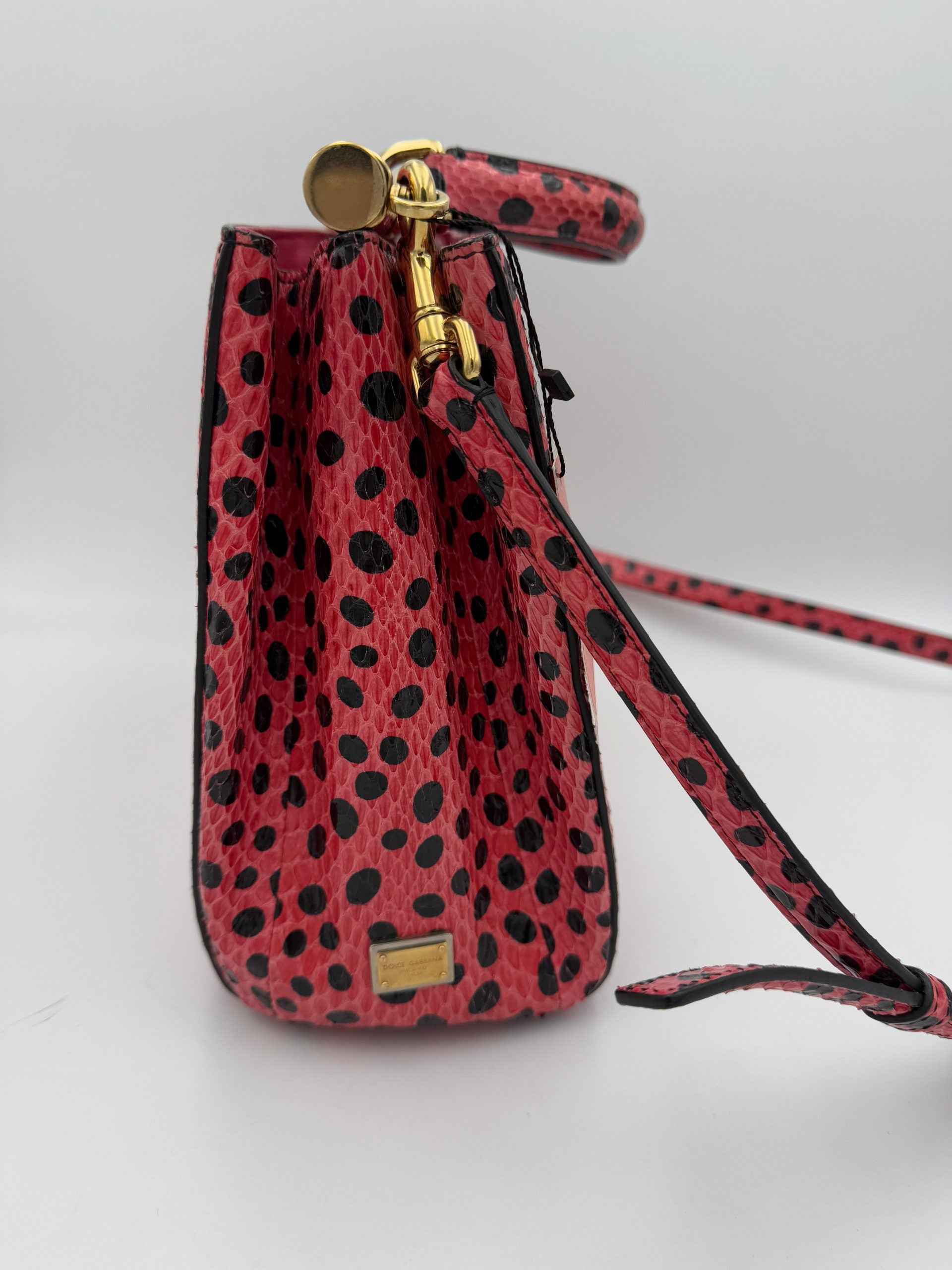 Dolce & Gabbana DOLCE & GABBANA Sicily in Reptile Skin Handbag