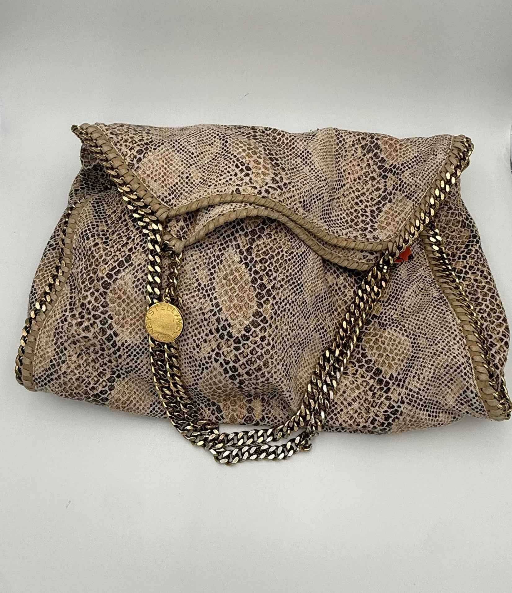 Stella McCartney STELLA MCCARTNEY Falabella Grande Vegan Reptile Skin Handbag