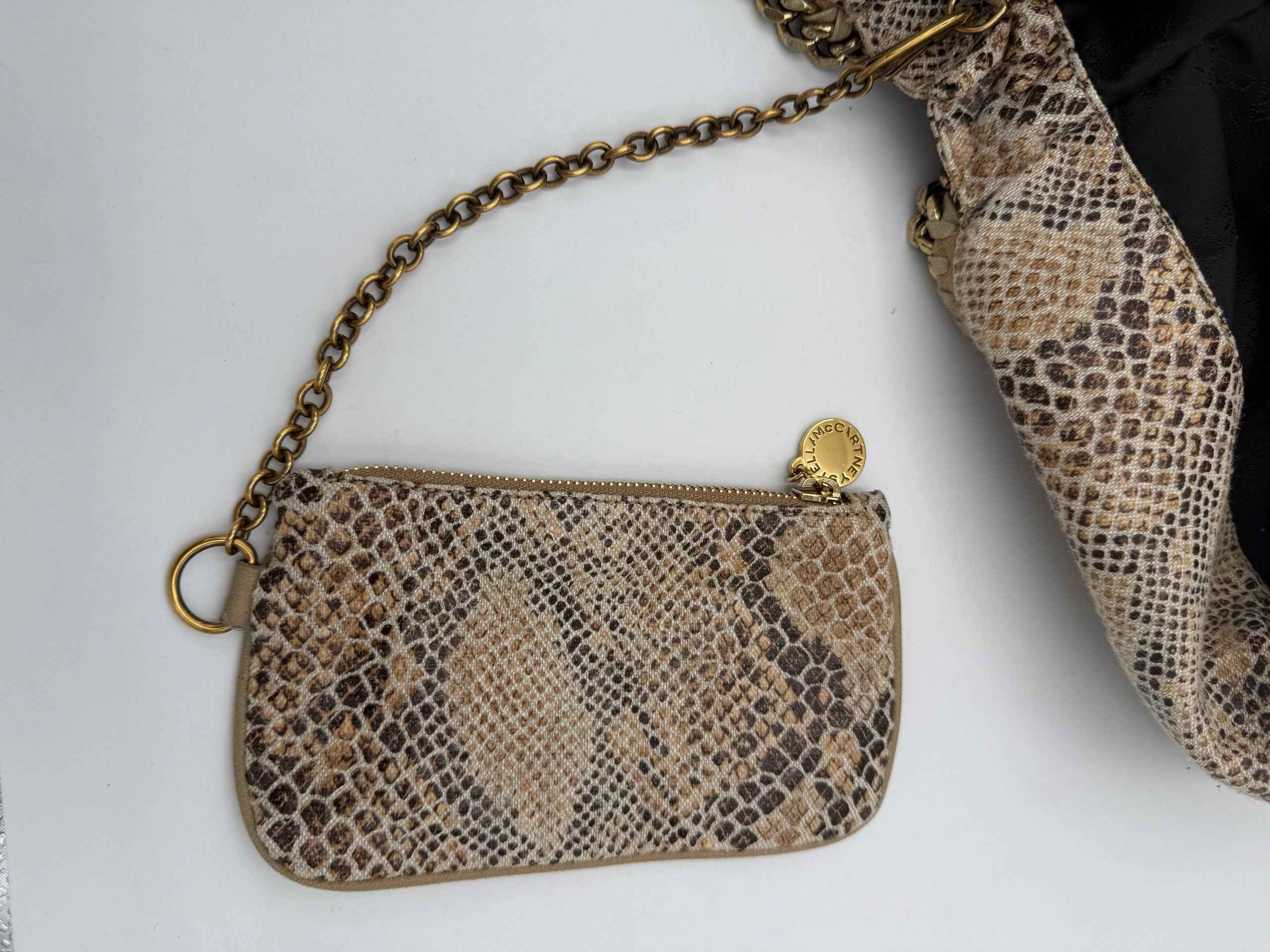 Stella McCartney STELLA MCCARTNEY Falabella Grande Vegan Reptile Skin Handbag