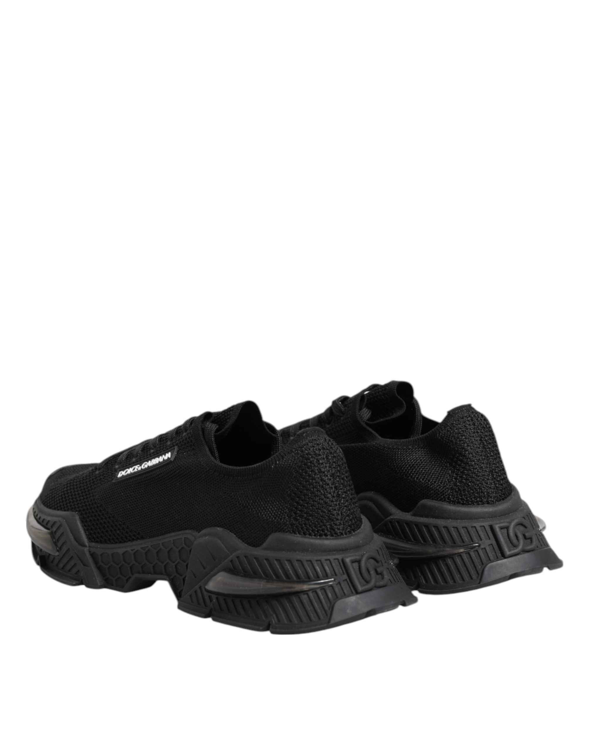 Dolce & Gabbana Black Airmaster Low Top Men Sneakers Shoes