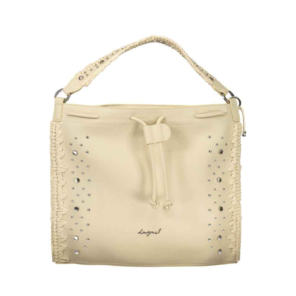 Desigual Bianco Poliuretano Woman Backpack