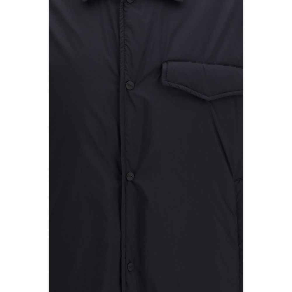 Herno Black Nylon Shell Jacket