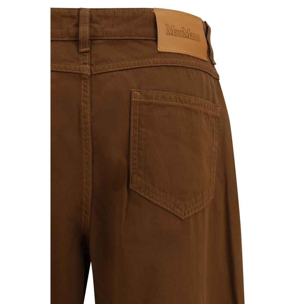 Max Mara Brown Cotton Pants