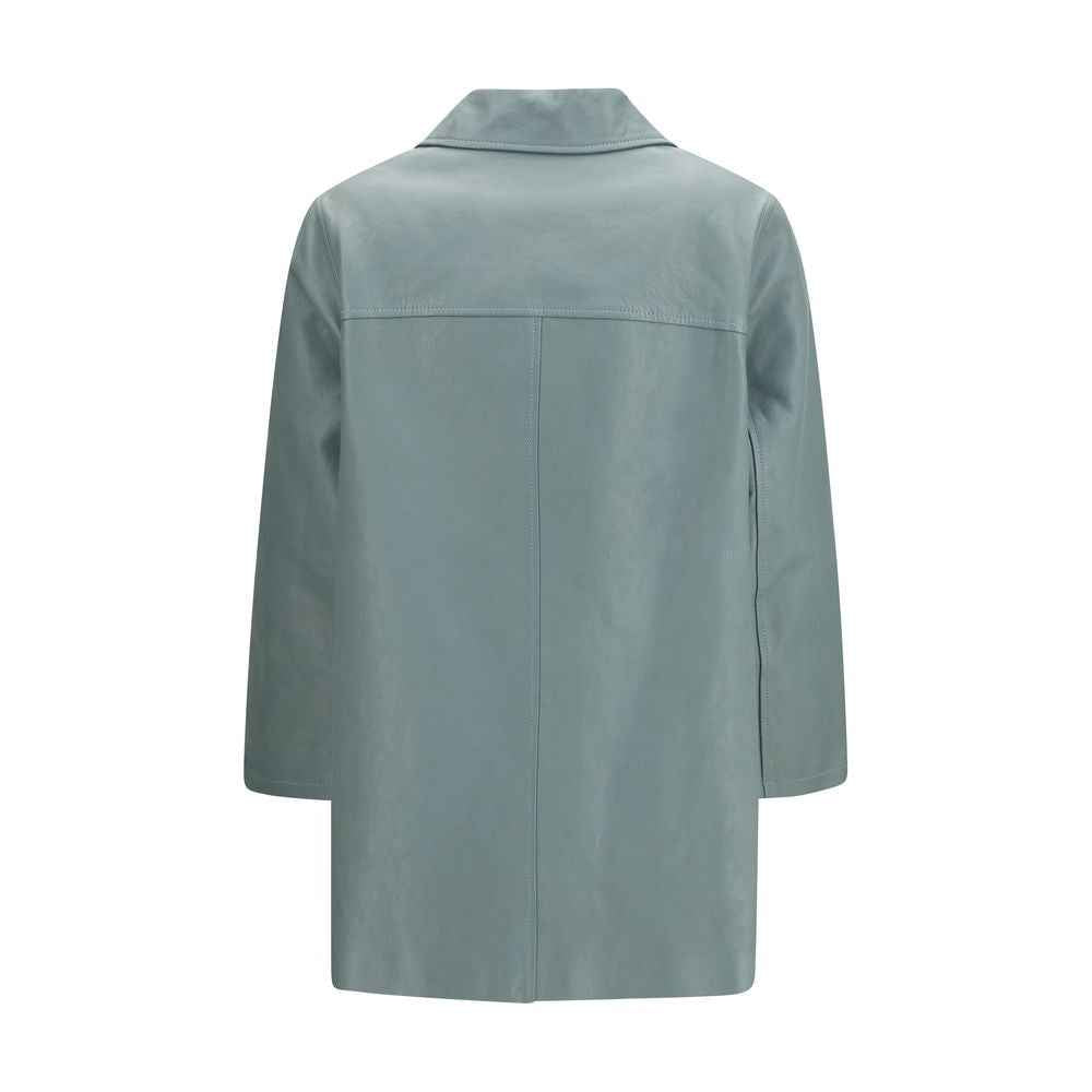 Chloé Blue Lamb Leather Leather Jacket