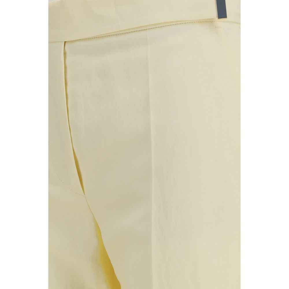 Max Mara Beige Viscose Flared Pants