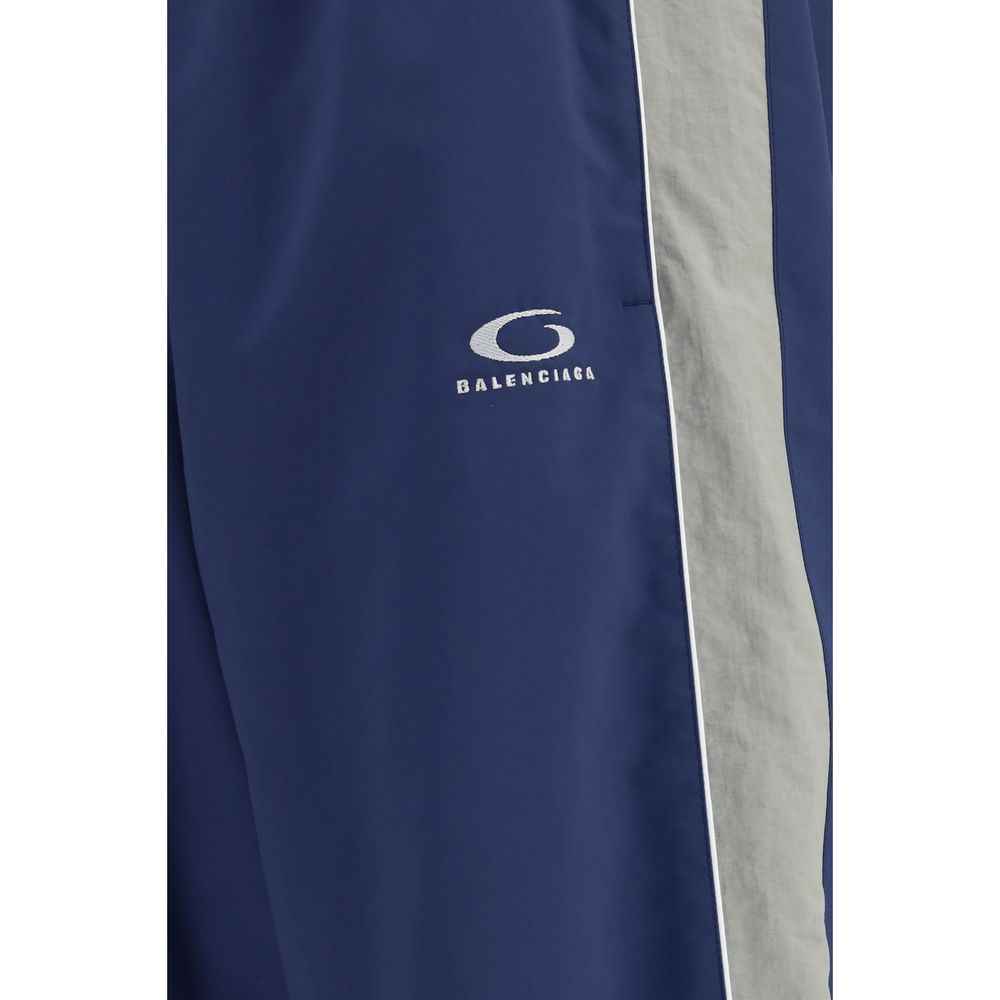 Balenciaga Blue Polyester Joggers (Workout Pants)