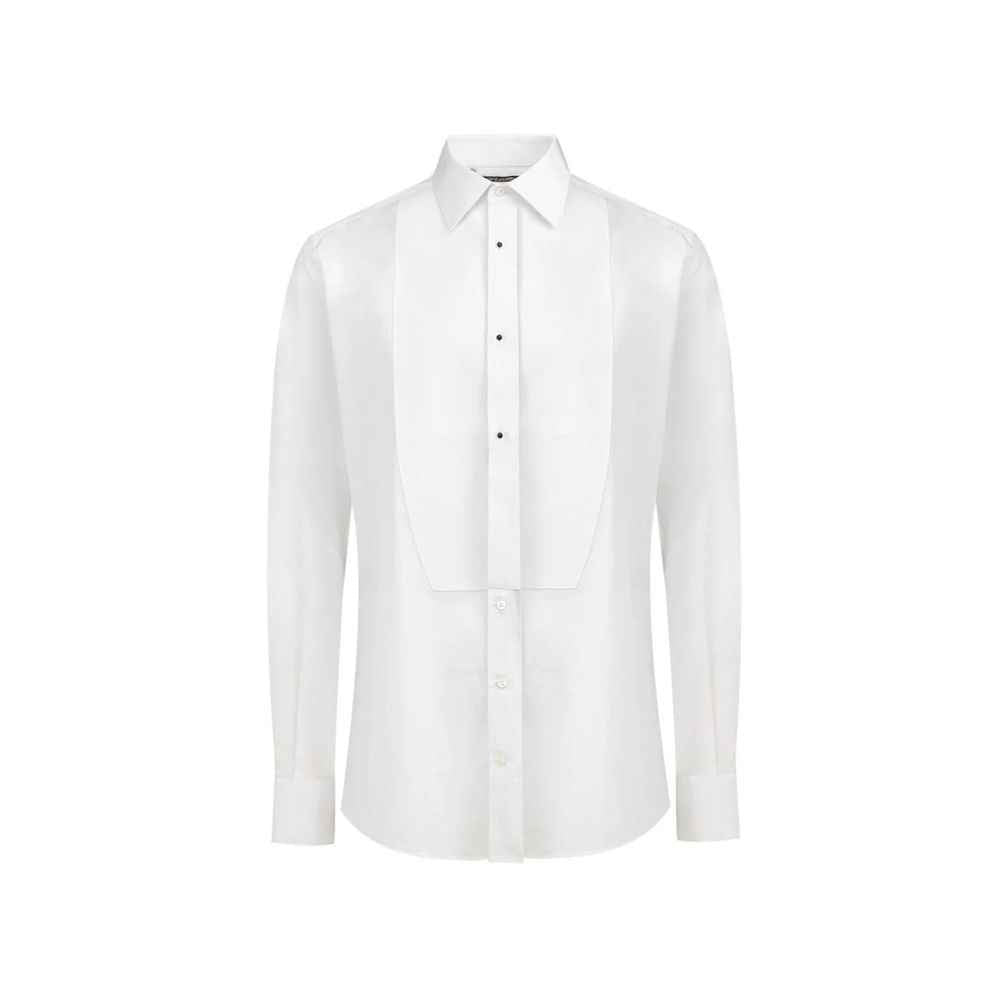 Dolce & Gabbana White Cotton Dress Shirt
