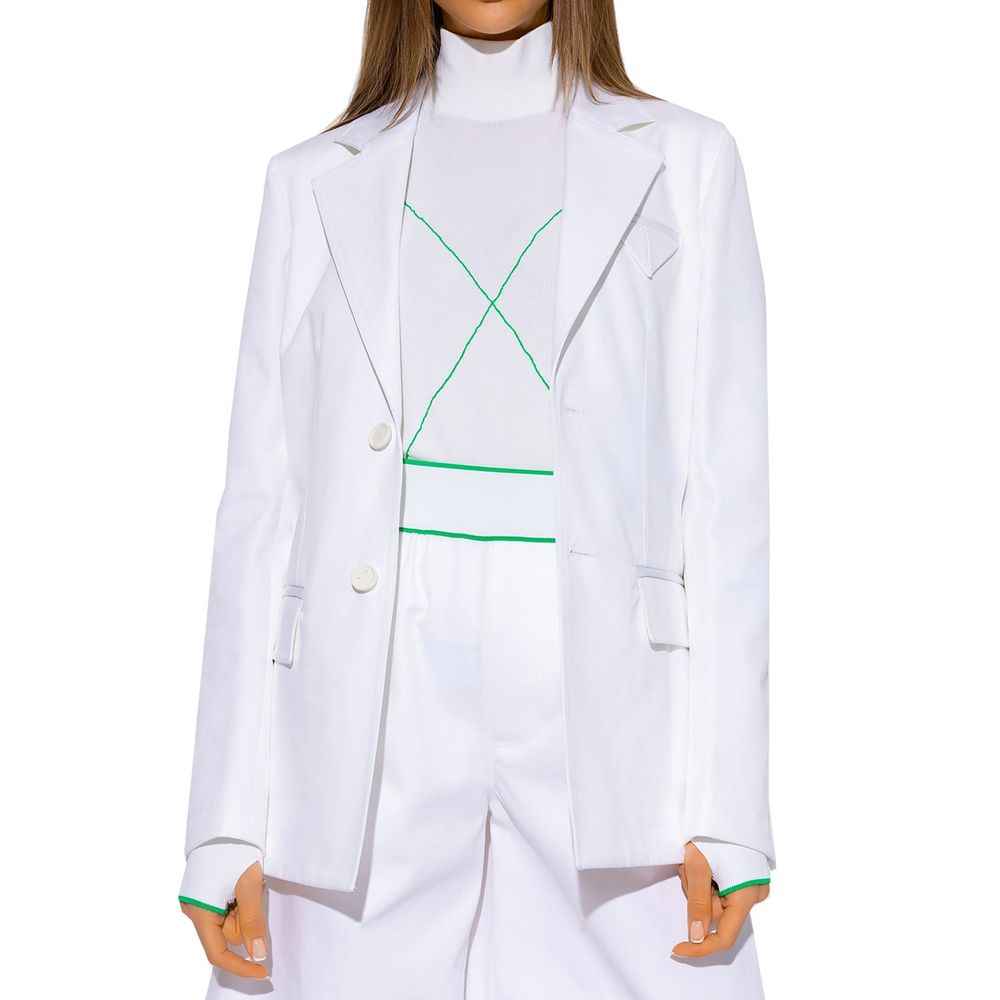 Bottega Veneta White Cotton Blazer
