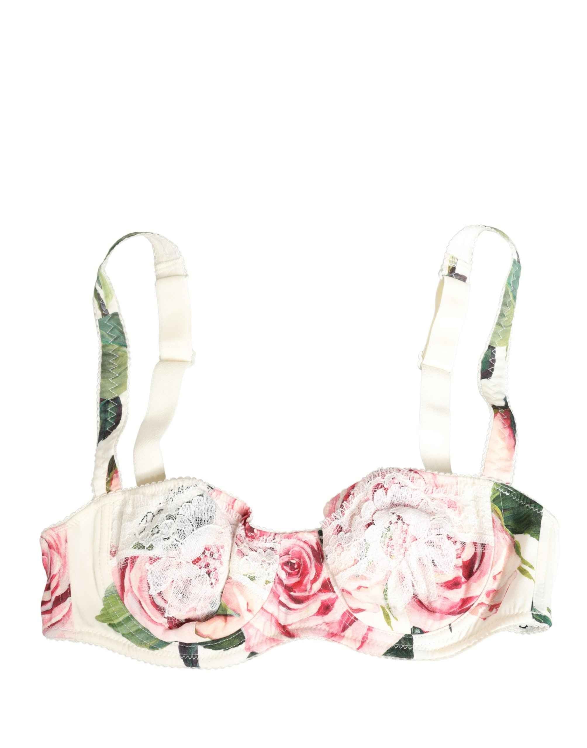 Dolce & Gabbana Multicolor Floral Semi-Pad Underwire Underwear