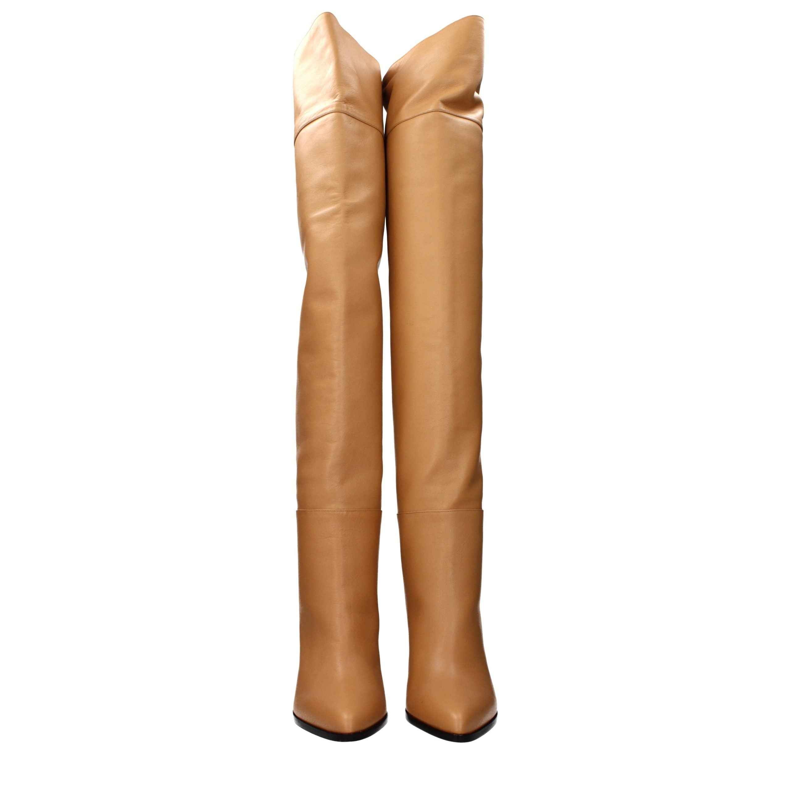 Jimmy Choo Beige Leather Ankle Boots