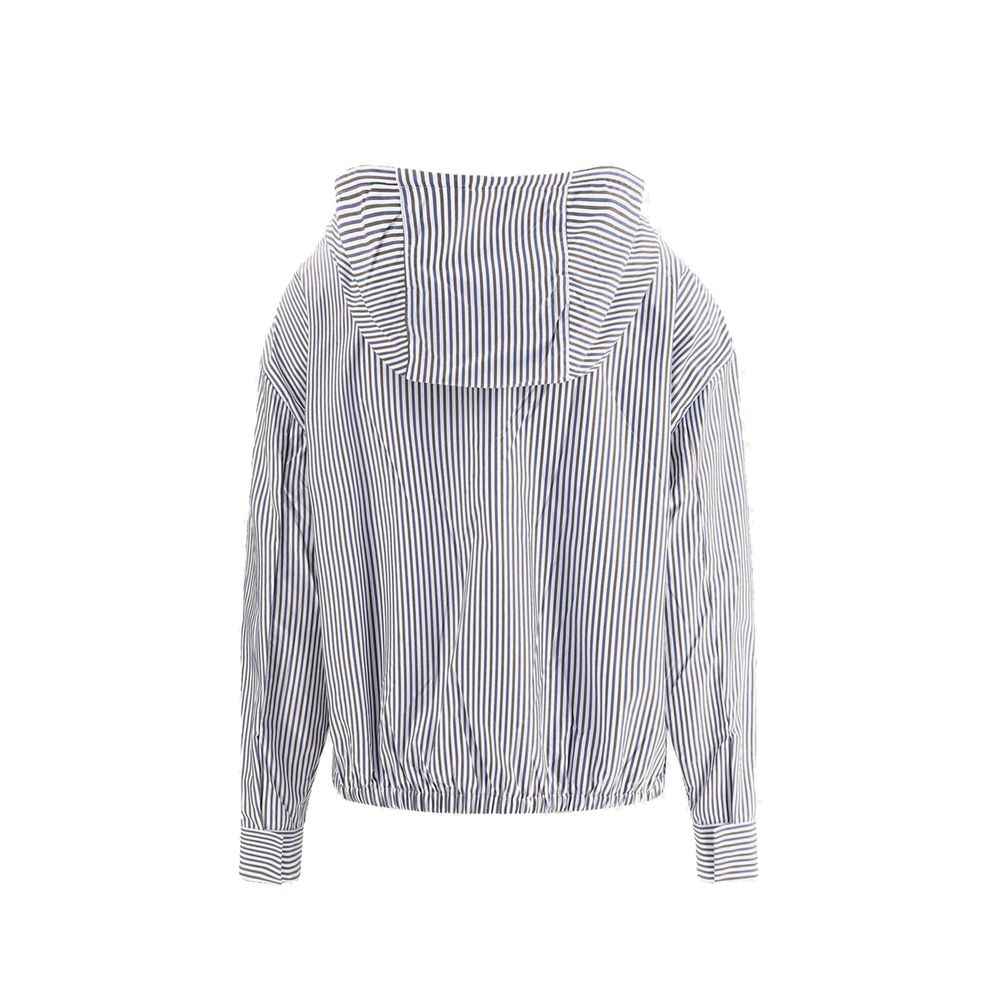 Prada Blue Polyamide Bomber