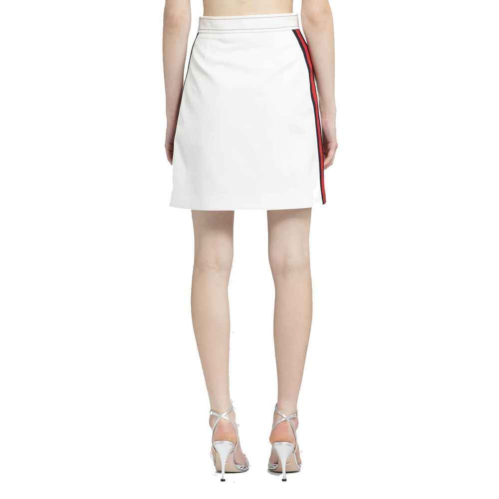 Gucci White Polyester Skirt