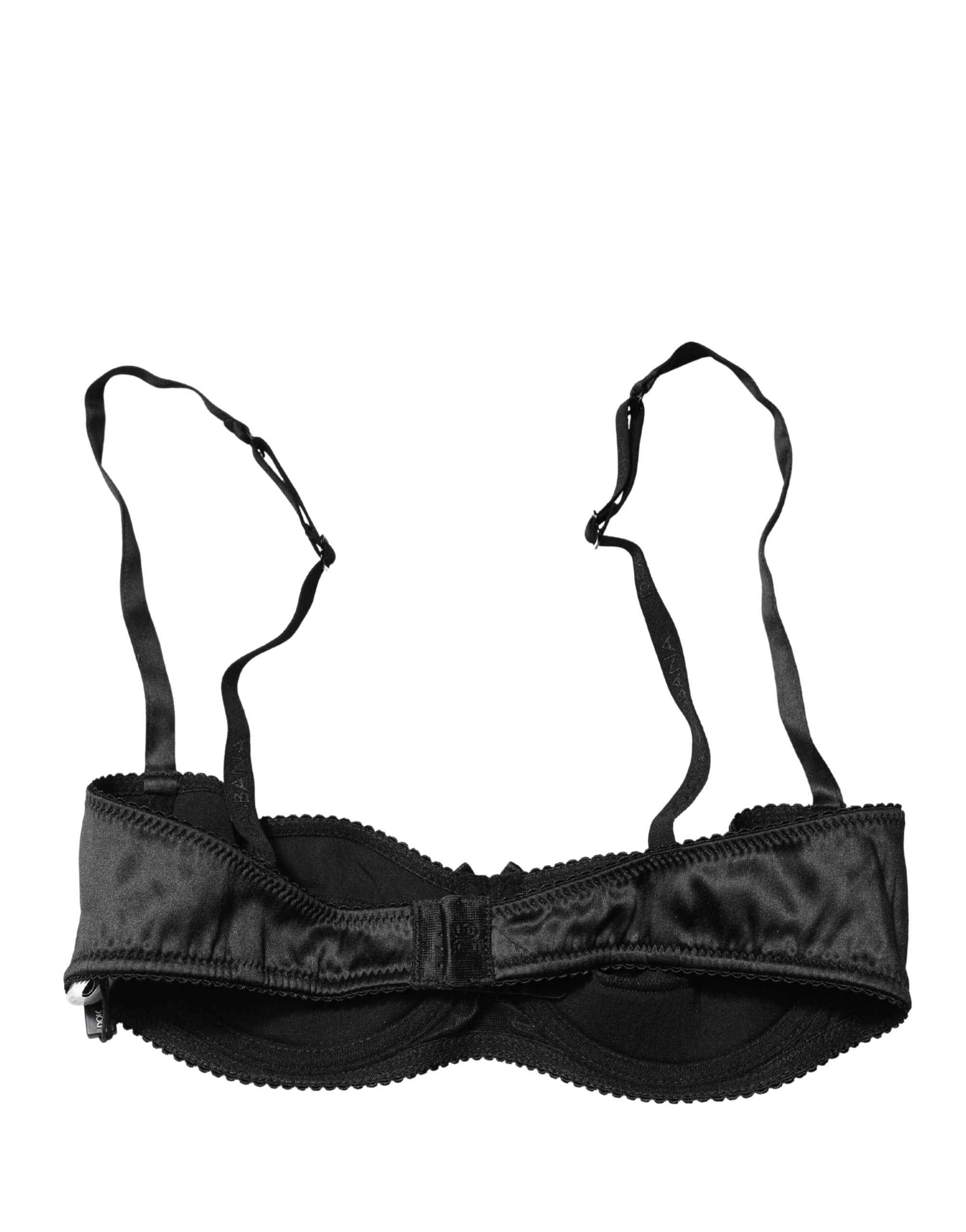 Dolce & Gabbana Black Semi-Pad Underwire Balconette Bra Underwear