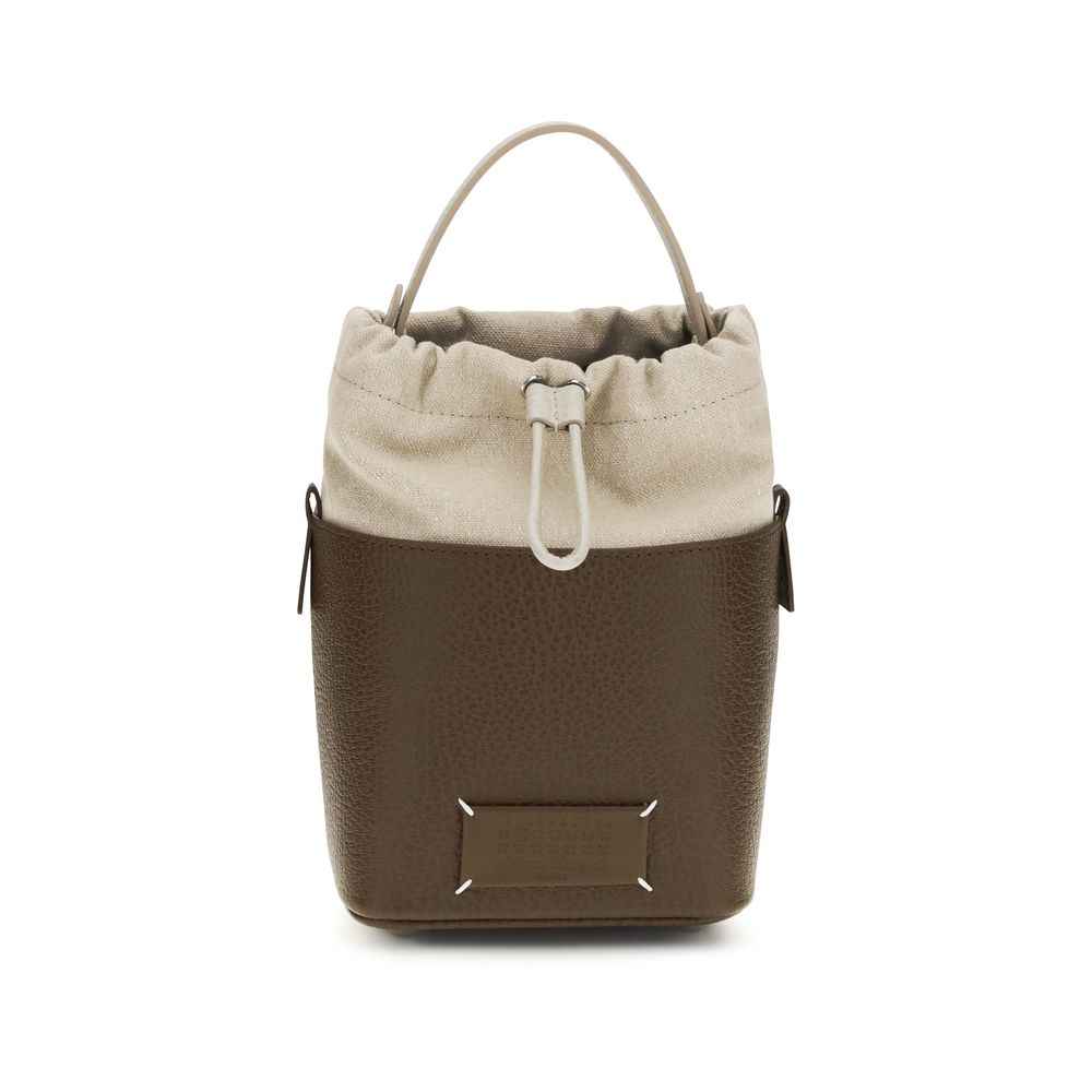 Maison Margiela Brown Calf Leather Bos Taurus Backet Bag