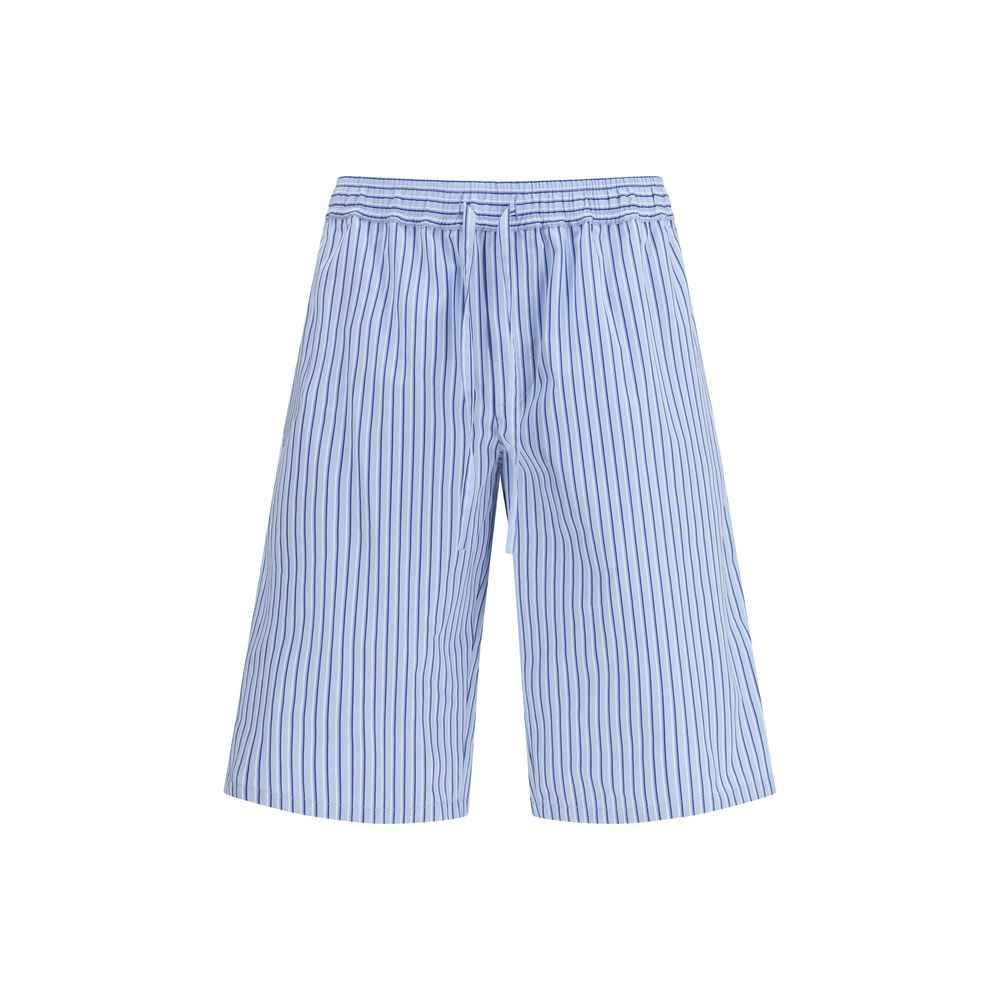 Dolce & Gabbana Blue Cotton Bermuda Shorts