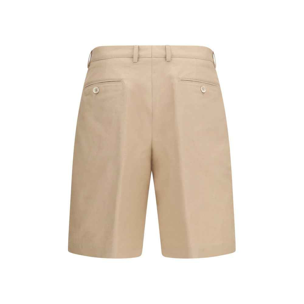 Brunello Cucinelli Beige Cotton Bermuda Shorts