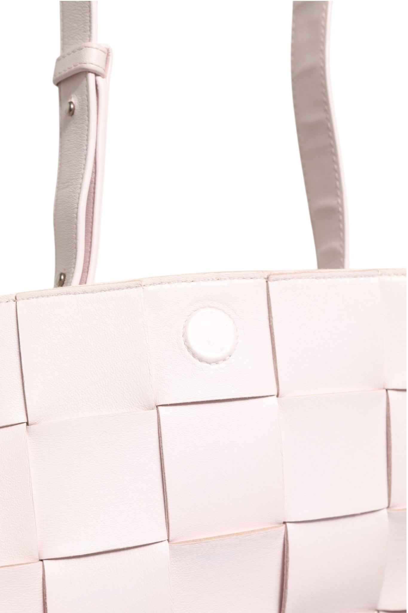 Bottega Veneta Pink Intrecciato Cassette Shoulder Bag