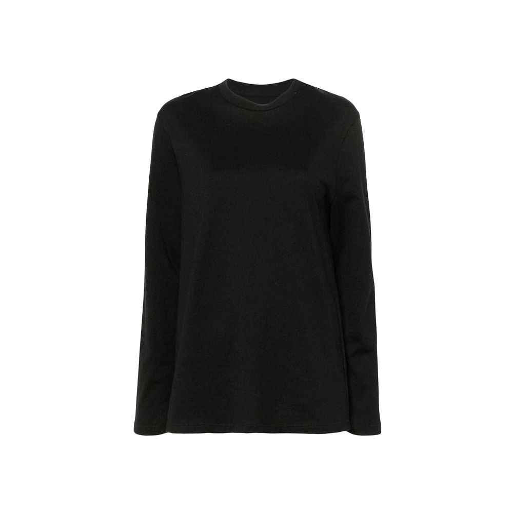 Jil Sander Black Cotton Long Sleeve T-Shirt
