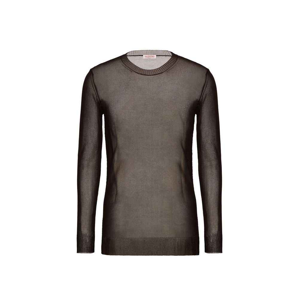 Valentino Brown Silk Sweatshirt