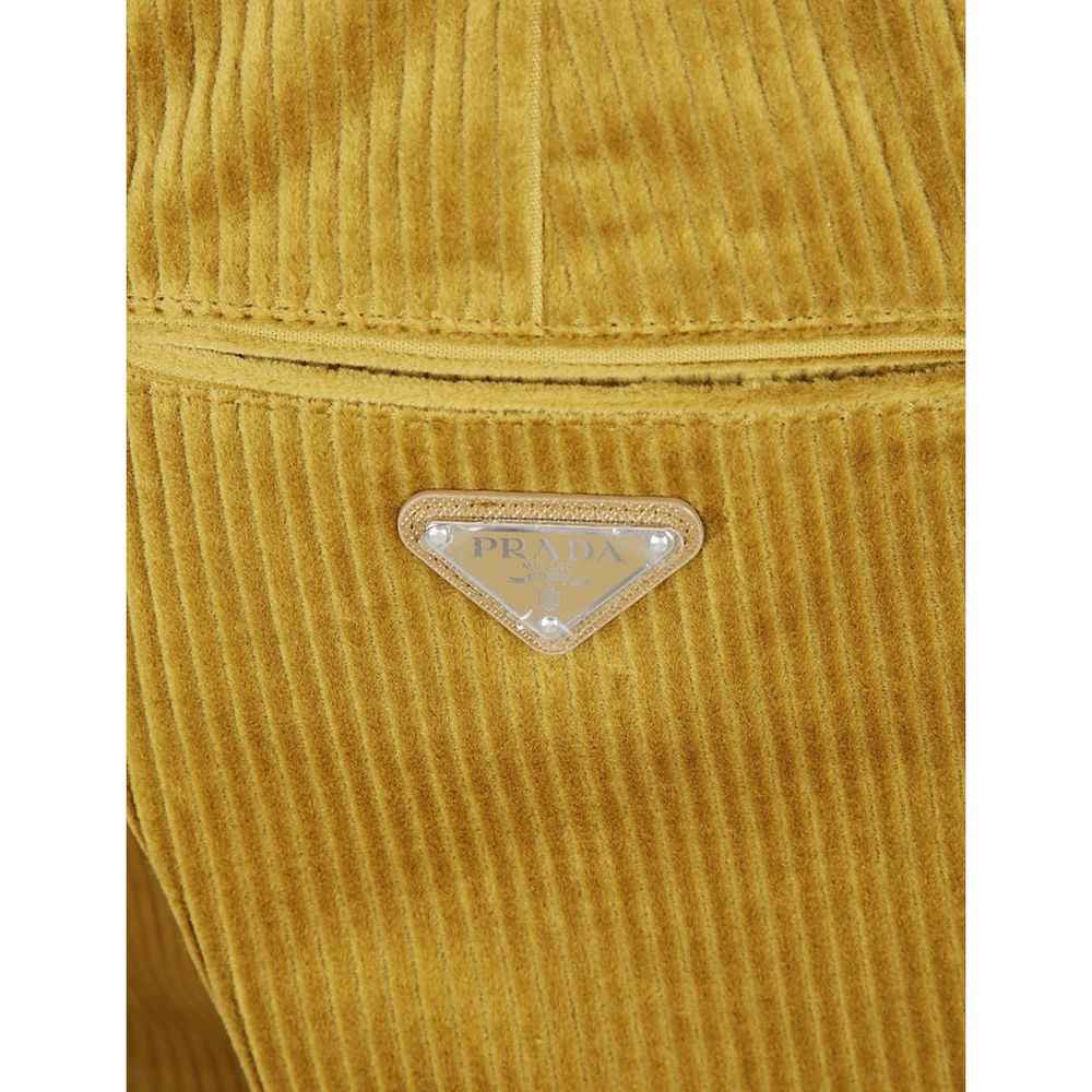 Prada Bicolor Cotton Casual Pants