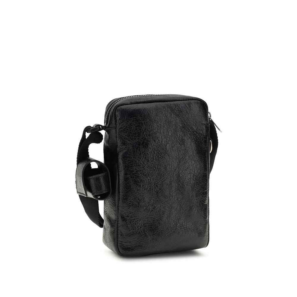 Balenciaga Black Lamb Ovis Aries Aries Shoulder Bag