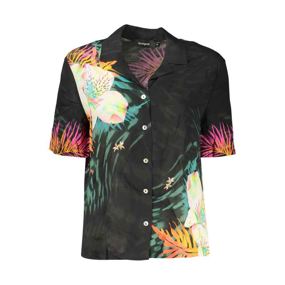 Desigual Black Viscose Womens Shirt