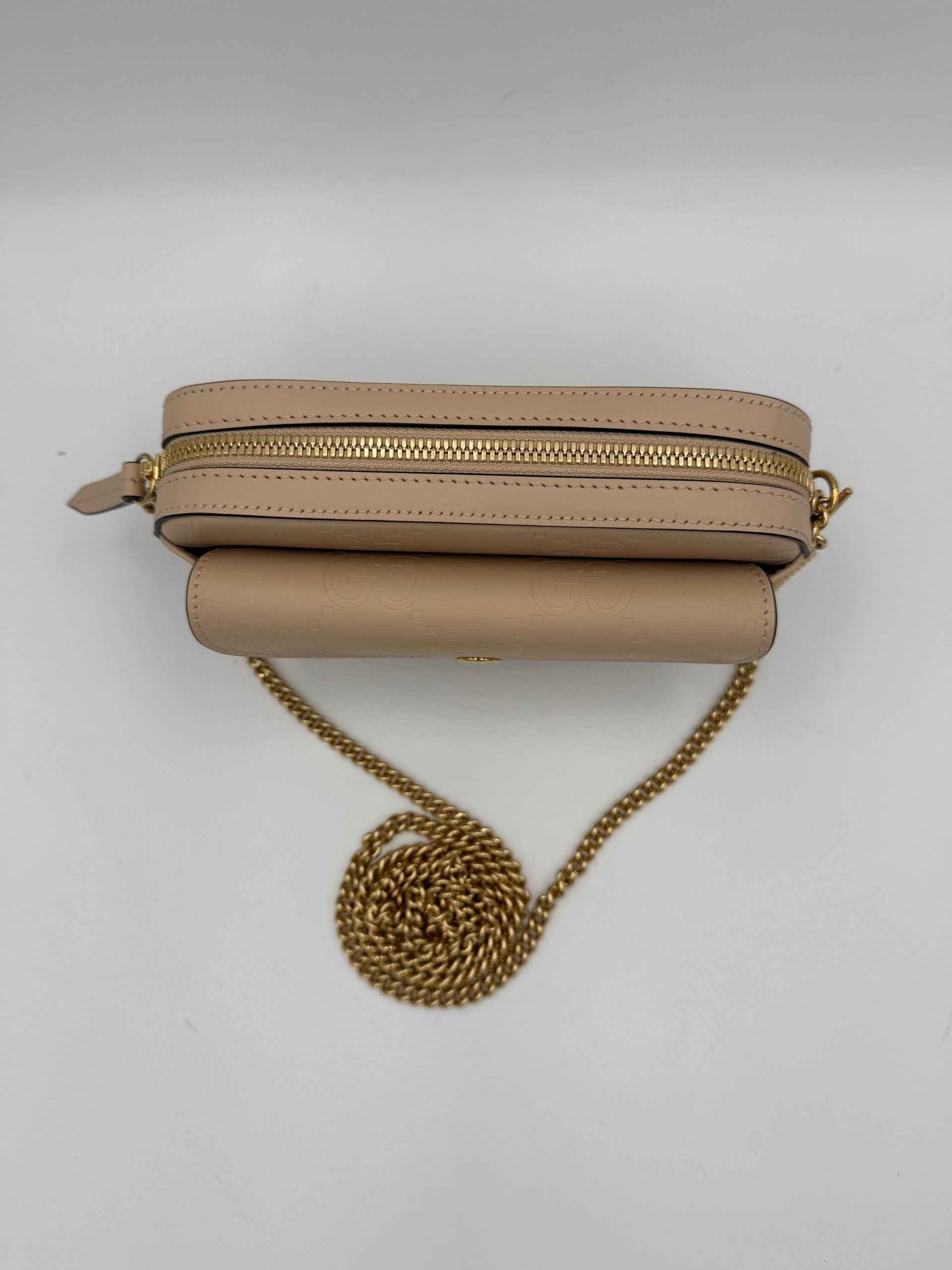 Gucci GUCCI GG Jumbo Beige with Front Pocket Shoulder Bag