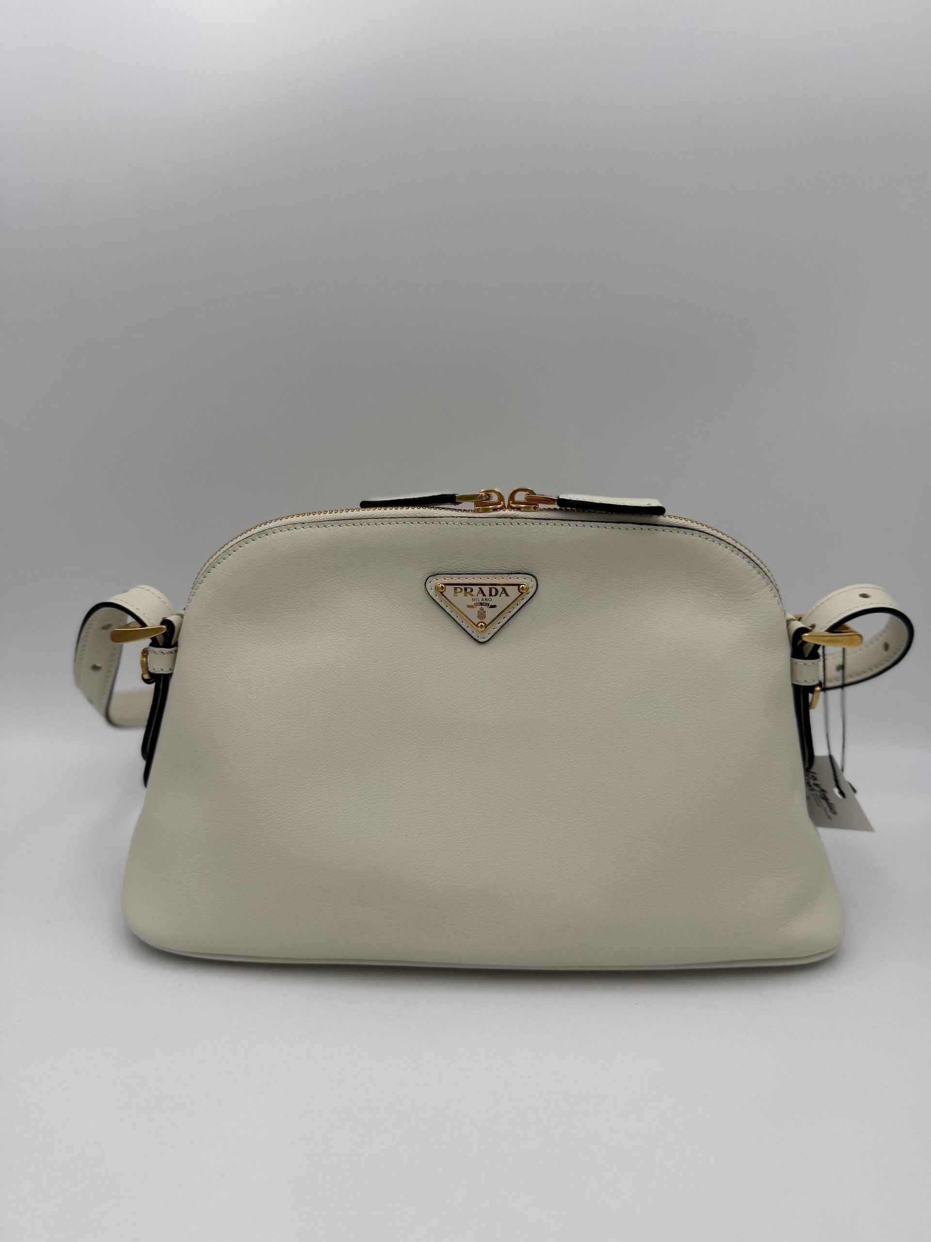 Prada PRADA Bauletto BOWLING in Leather Handbag