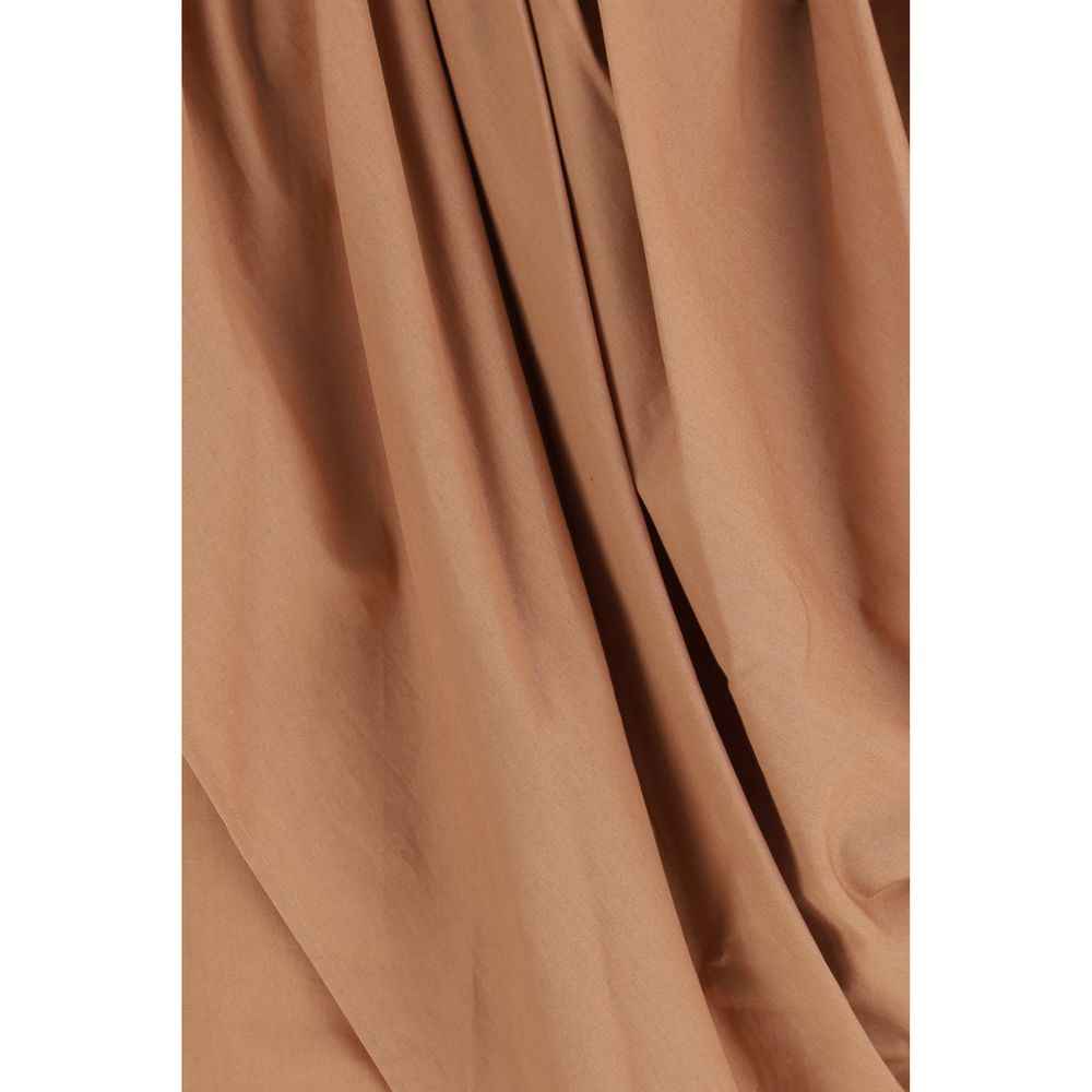 Chloé Beige Cotton Midi Skirt