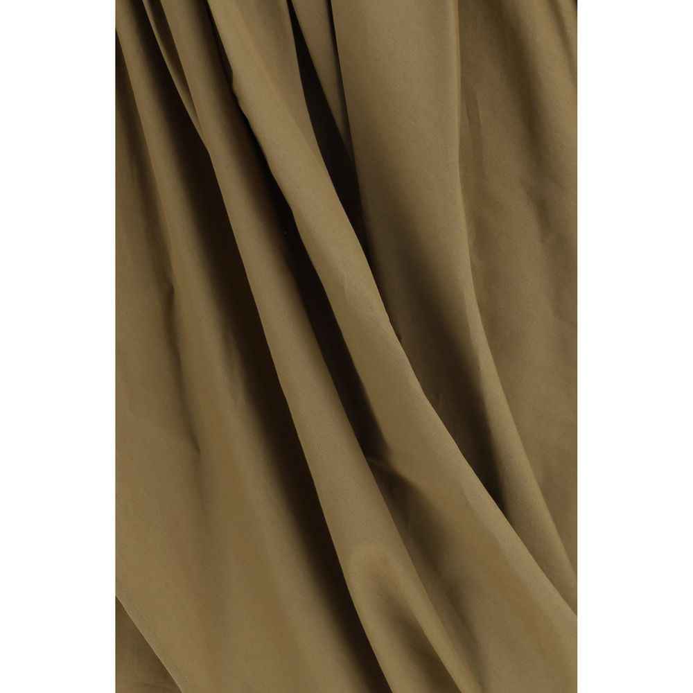 Chloé Bicolor Cotton Midi Skirt