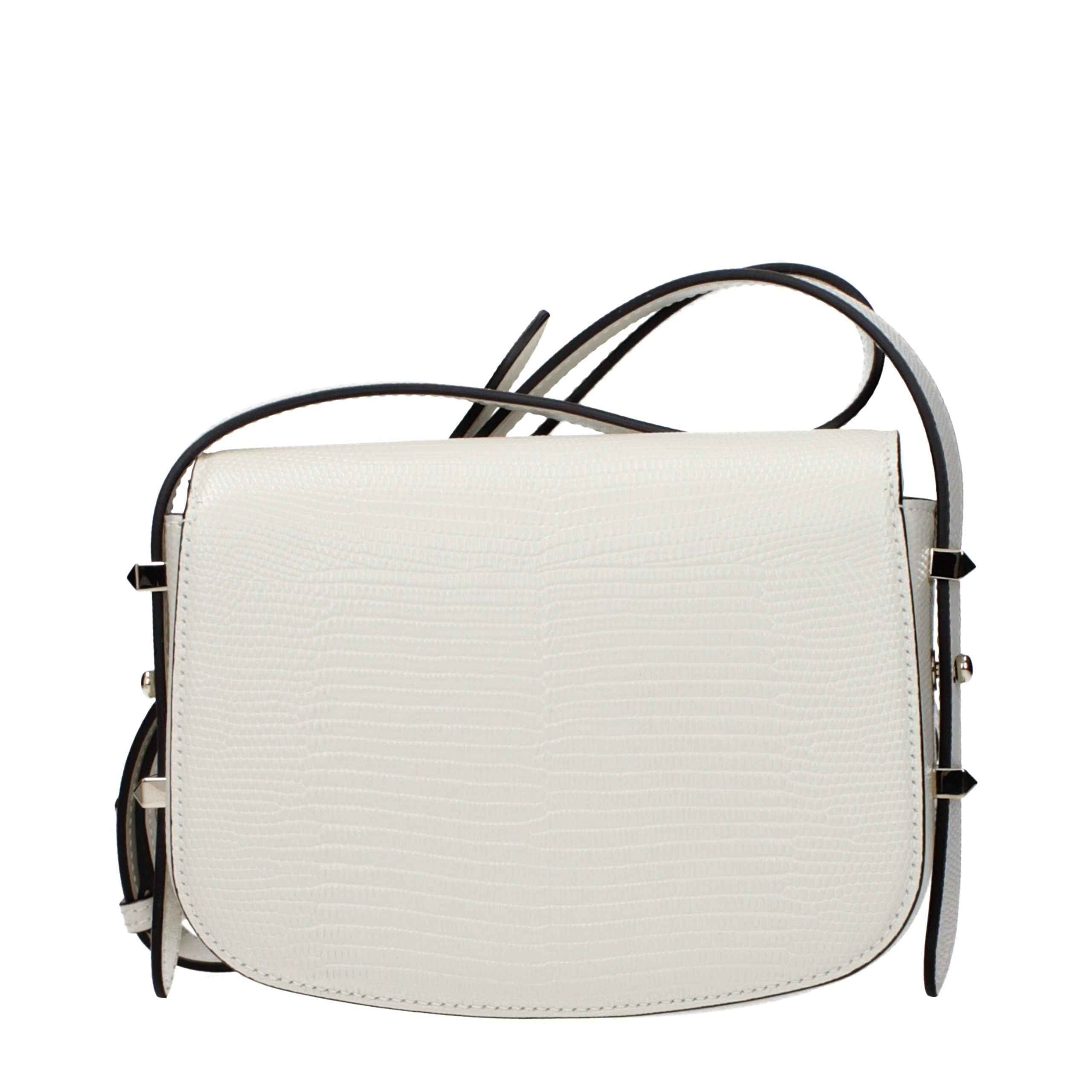 Jimmy Choo White Leather Shoulder Bag