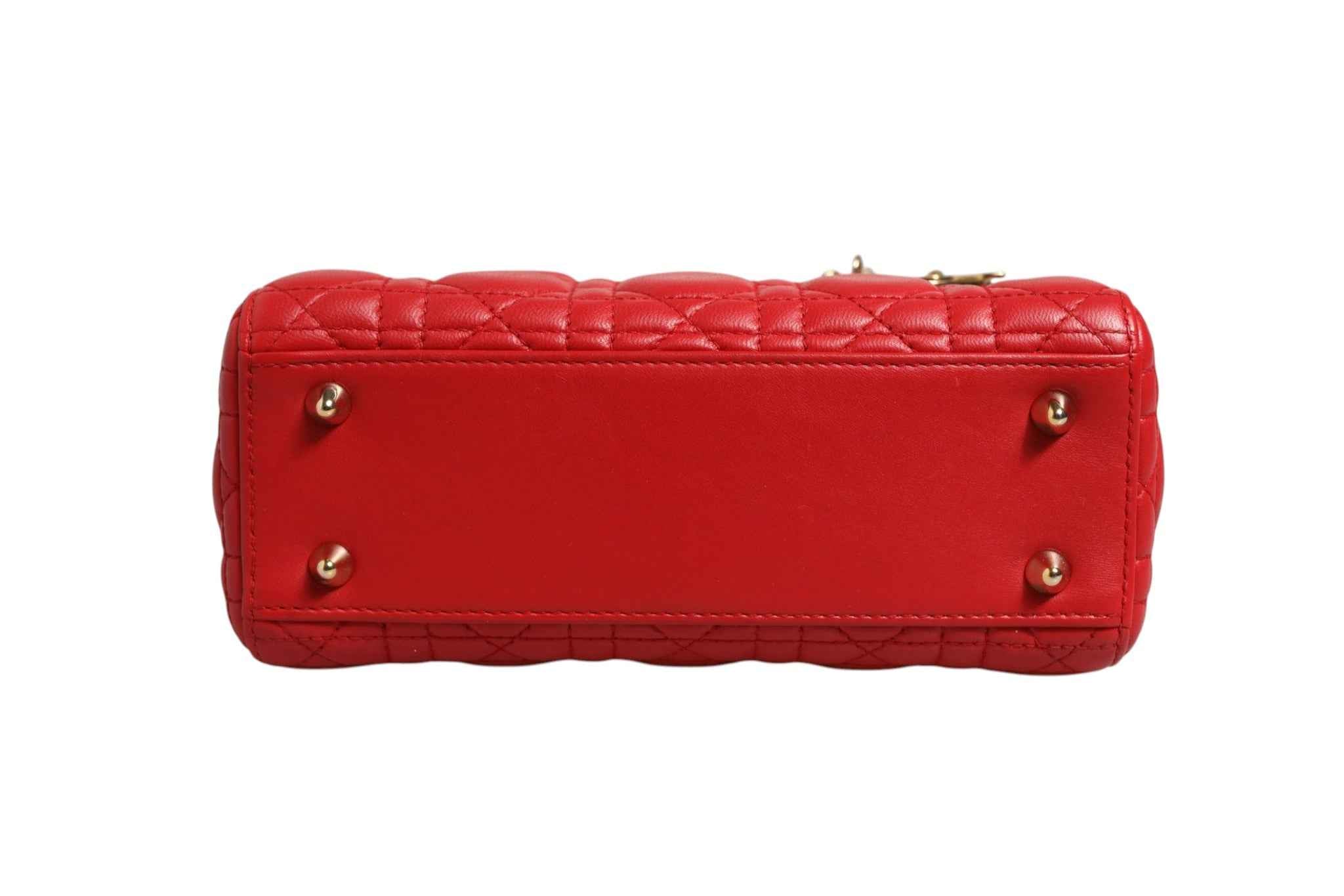Christian Dior Lady Dior Cannage Leather Handbag