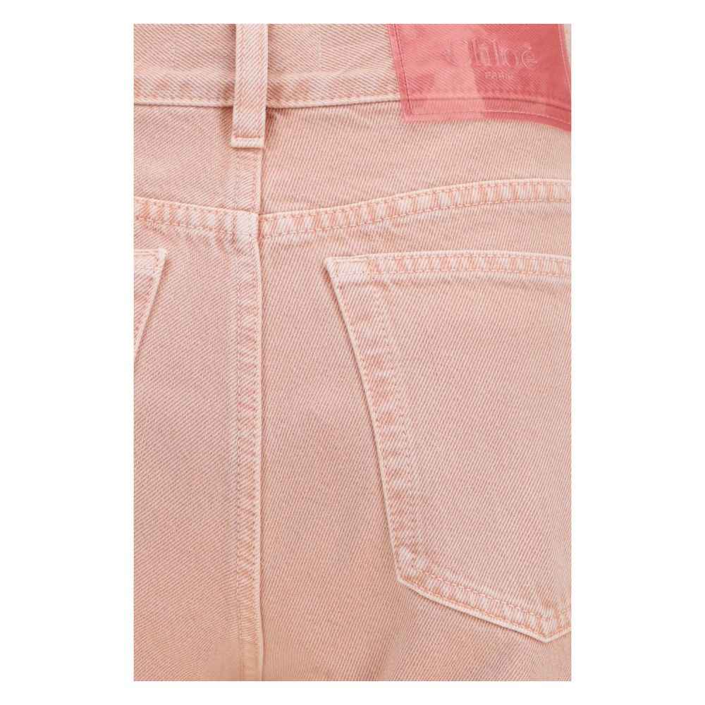 Chloé Multicolor Cotton Straight-Leg Jeans